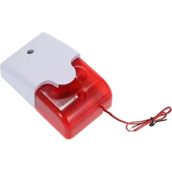 Poplachová siréna Siréna červená stroboskop 110db