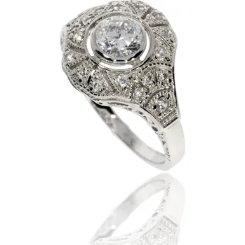 Prsten Zlatnictví Helios Zásnubní prsten se zirkonem B43338