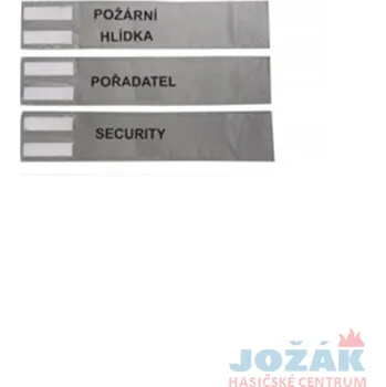 Páska na ruku stříbrná Požární hlídka