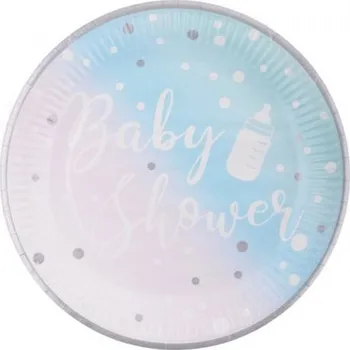 Party nádobí Párty talířky 22,7cm 8ks Baby shower