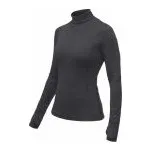 SENSOR MERINO BOLD dámské triko dl.rukáv roll neck anthracite gray L; Šedá rolák + DÁREK DLE VÝBĚRU!