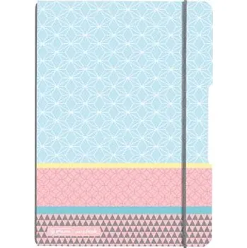 Sešit Sešit my.book flex A5/40 listů čtvereček PP desky - Graphic Pastel Blue