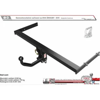Tažné zařízení Tažné zařízení Seat Leon ST - Sportstourer 04/2020-> SV 8.001-350, SVC GROUP