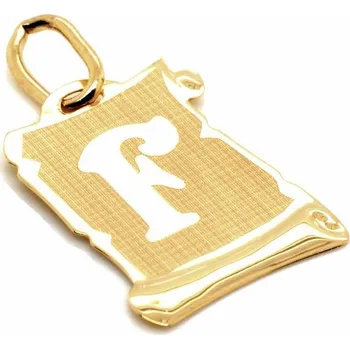 Přívěsek Písmenko F na pergamenu