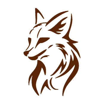 Samolepící dekorace SAMOLEPKA Liška 004 levá (15 - hnědá) NA AUTO, NÁLEPKA, FÓLIE, POLEP, TUNING, VLASTNÍ TEXT, TISK, AUTOSAMOLEPKY.cz, POLEPY, OBRÁZEK, LOGO, SAMOLEPKY