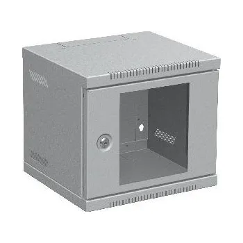 Rozvaděč Solarix Solarix Nástěnný rozvaděč 10" 4U RAL 7035 skleněné dveře LC-10-4-11-G