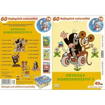 DVD film Krtek Krtkova dobrodružství 2 DVD (60 nejlepších večerníčků 19)