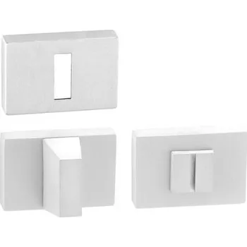 Dveřní kování TI - ROZETA - RT rozety WC WS - Bílá matná (152)