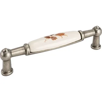 Gamet ARDENIA II nikl patina/porcelán s lístky 96 mm