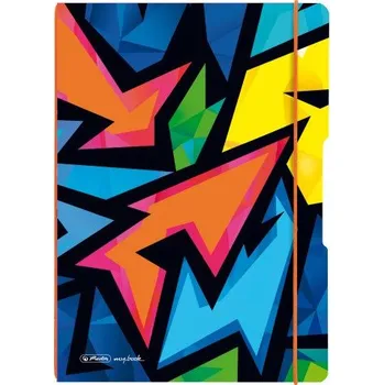 Sešit Sešit my.book flex A4/40ls linka+40ls čtvereček PP desky - Neon Art