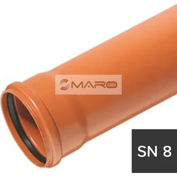 Kanalizační potrubí OSMA Trubka KG SN8 160 x 4,7 x 3000 mm, 222180