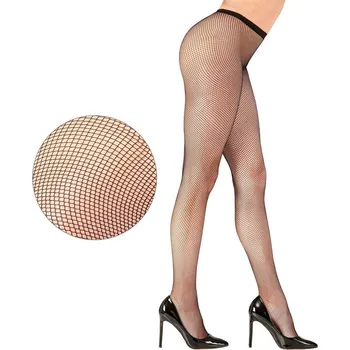 Dámské punčochy CB Punčocháče - děrované černé XL