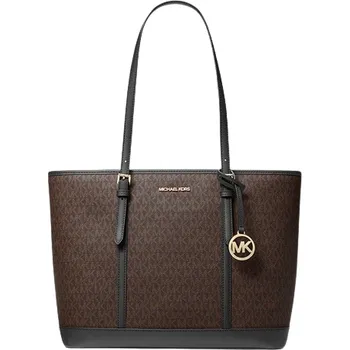 MICHAEL KORS dámská velká kabelka Jet Set Travel Large Logo Tote Bag hnědá