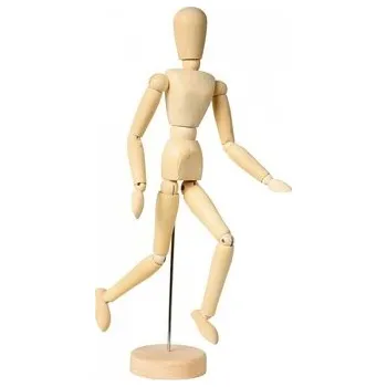 Dřevěná hračka Manekýn dřevěný pohyblivý 40cm (Manekýn dřevěný pohyblivý 40cm)