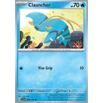 Sběratelská karetní hra Pokémon SV1en 049/198 Clauncher - Scarlet & Violet Stav: Near Mint, Verze: REVERSE HOLO