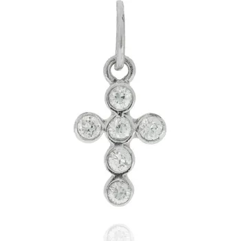 Přívěsek Zlatý křížek se zirkony