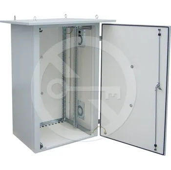 Rozvaděč Solarix Solarix Rozvaděč termoizolovaný LC-07 24U 700x600 RAL7035 s vent. pravá bočnice LC-07-24U-76-25002-0P-G