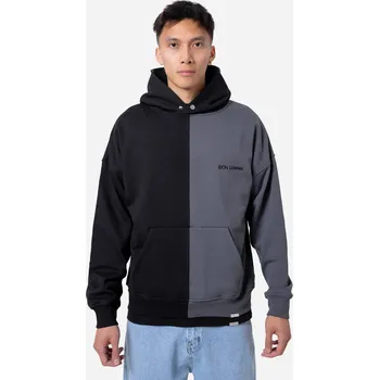 Pánská mikina Don Lemme Oversized Mikina Halved - black/grey Velikost: S