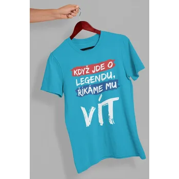 Pánské tričko Vít Barva: Tyrkysová, Velikost: S