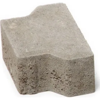 Dlažba Betonová zámková dlažba CS-BETON KOST tl.10 cm půlka šedá 10x165 cm