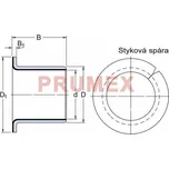 SKF PCMF 121409 E pouzdro kluzné přírubové, ocel-PTFE/Pb