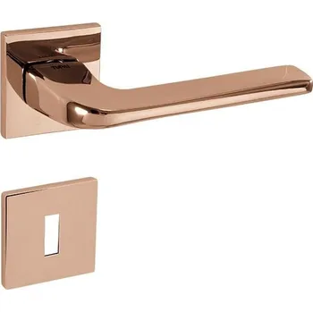 Dveřní kování TI - DARA - HR 4007Q 5S rozety BBQ, klika/klika CUL PVD - Lesklá měď PVD (161)