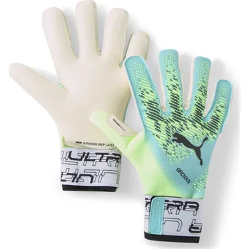 Brankářské rukavice Fotbalové rukavice Puma ULTRA GRIP 1 HYBRID zelené 041827-06 - 9 | UK 10,5 | US 11,5