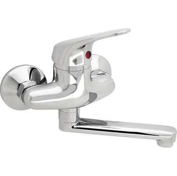 Vodovodní baterie Slovarm - TA.4011.A15-100 - Baterie dřezová nástěnná, ramínko ploché, L 150 mm, rozteč 100 mm - 480308