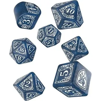 Příslušenství k deskovým hrám Q-workshop Sada kostek Harry Potter - Havraspár, barva modro-bílá