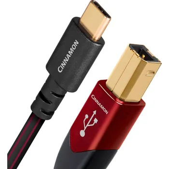 Datový kabel AudioQuest Cinnamon USB C na USB B Délka /m: 0,75
