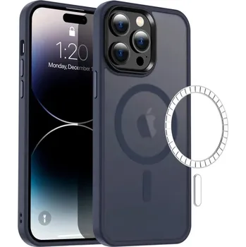 Pouzdro na mobilní telefon Prémiový pevný barevný kryt s MagSafe pro iPhone 13 PRO MAX Barva: Modrá