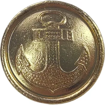 Knoflík ARMÁDNÍ ORIGINÁL SSSR-CCCP Knoflík námořní s kotvou 22mm zlatý Sovětský svaz SSSR originál