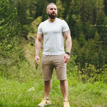 Pánské kalhoty TERMOVEL Pánské kraťasy MILO béžové VELIKOST: L