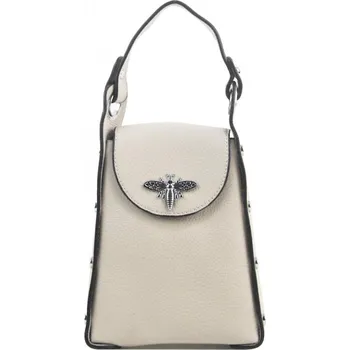 Kabelka Menší dámská kabelka crossbody / do ruky krémová