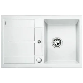 Granitový dřez Blanco METRA 45 S Silgranit bílá soft oboustranné provedení s excentrem - 527105 + ZÁRUKA 3 ROKY ZDARMA