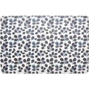 prostírání Plastové prostírání 43,5x28,5cm MODRÝ TISK, drobné lístky