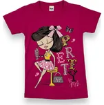 Boinc Dívčí růžové tričko s krátkým rukávem IVANA Barva: Růžová, Velikost: 164