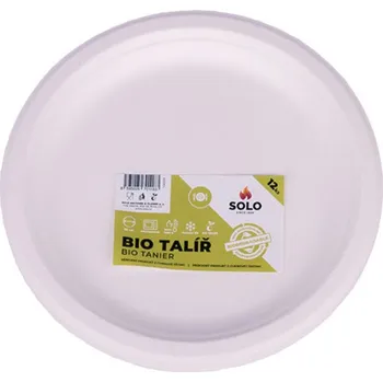 Jednorázové nádobí SOLO Talíř kulatý 23cm/12ks