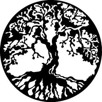 Nástěnná dekorace Tree of life II černá