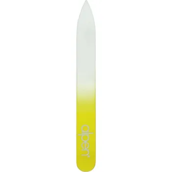 Alpen Pilník na nehty skleněný oboustranný 9 cm žlutý