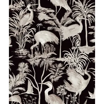 Tapeta Marburg Spirit of Jungle MA947405 Vliesová tapeta černá, šedá - ptáci, volavka 0,53 x 10,05 m