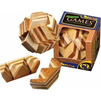 Hlavolam Philos Hlavolam Ball dřevěný - 6058