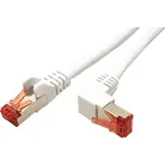 21.92.2382 Propojovací kabel RJ45 - lomený RJ45, S/FTP, kat. 6, 1m, bílý