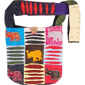 Taška přes rameno Patchwork 6 l bavlněná Sloni 01