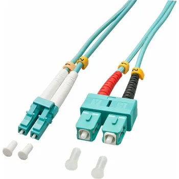 Síťový kabel Lindy Fiber Optic Patchcord LC/SC OM3 50/125um, Multimode, 10m (46394)