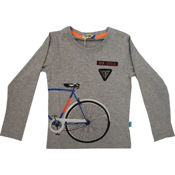 Chlapecké triko Kugo M0212 - šedá Barva: Šedá, Velikost: 128