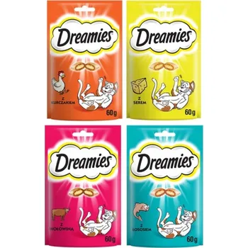 Krmivo pro kočku Dreamies kočka pochoutka s hovězím 4 x 60g