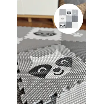 MINIDECKFLOOR PĚNOVÉ PUZZLE 9 DÍLŮ - MÝVAL A TLAPKA