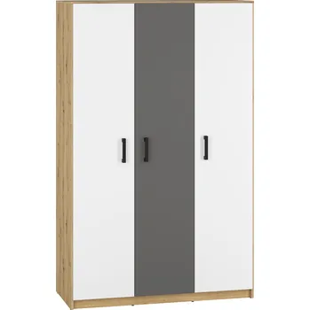 Dětská skříň Nábytek PEGAS s.r.o. Šatní skříň FINI 02, Dub Artisan/Bílá/Antracit