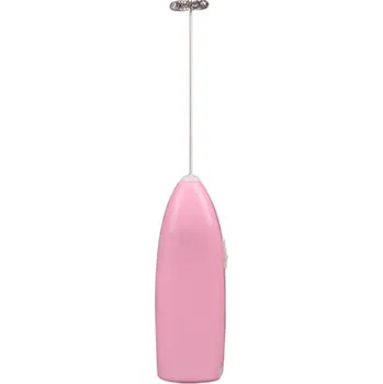 Příslušenství pro přípravu kávy UNI ruční šlehač mléčné pěny, růžový